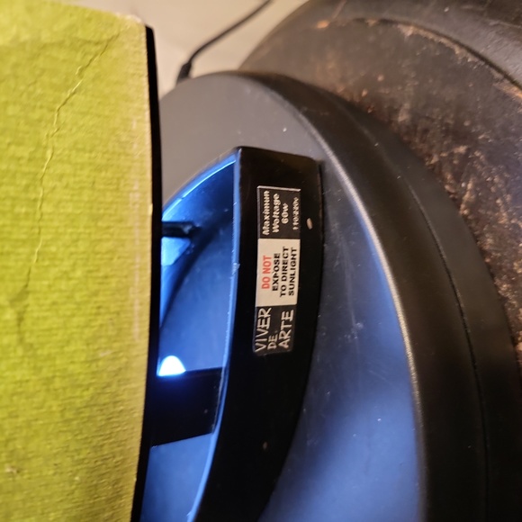 Anna Wong Signed Viver de Arte Hand Painted Water Color Table Lamp Vintage - Picture 12 of 16